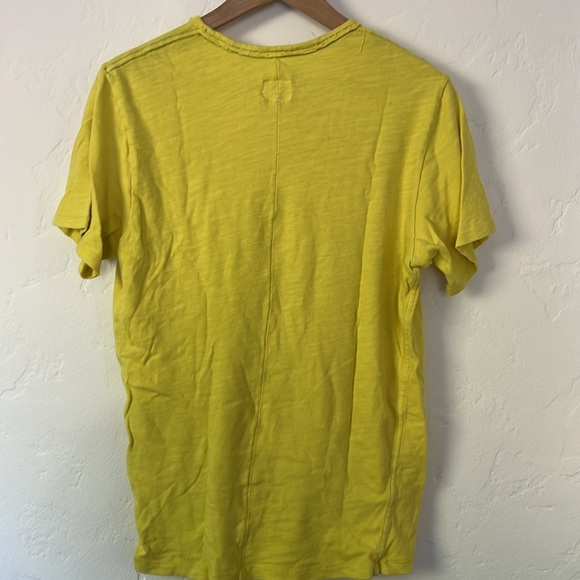 Rag and Bone distressed yellow tee - Picture 3 of 3